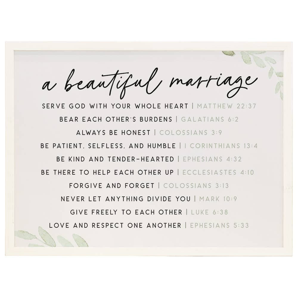 Beautiful Marriage – Thin Frame Rectangle