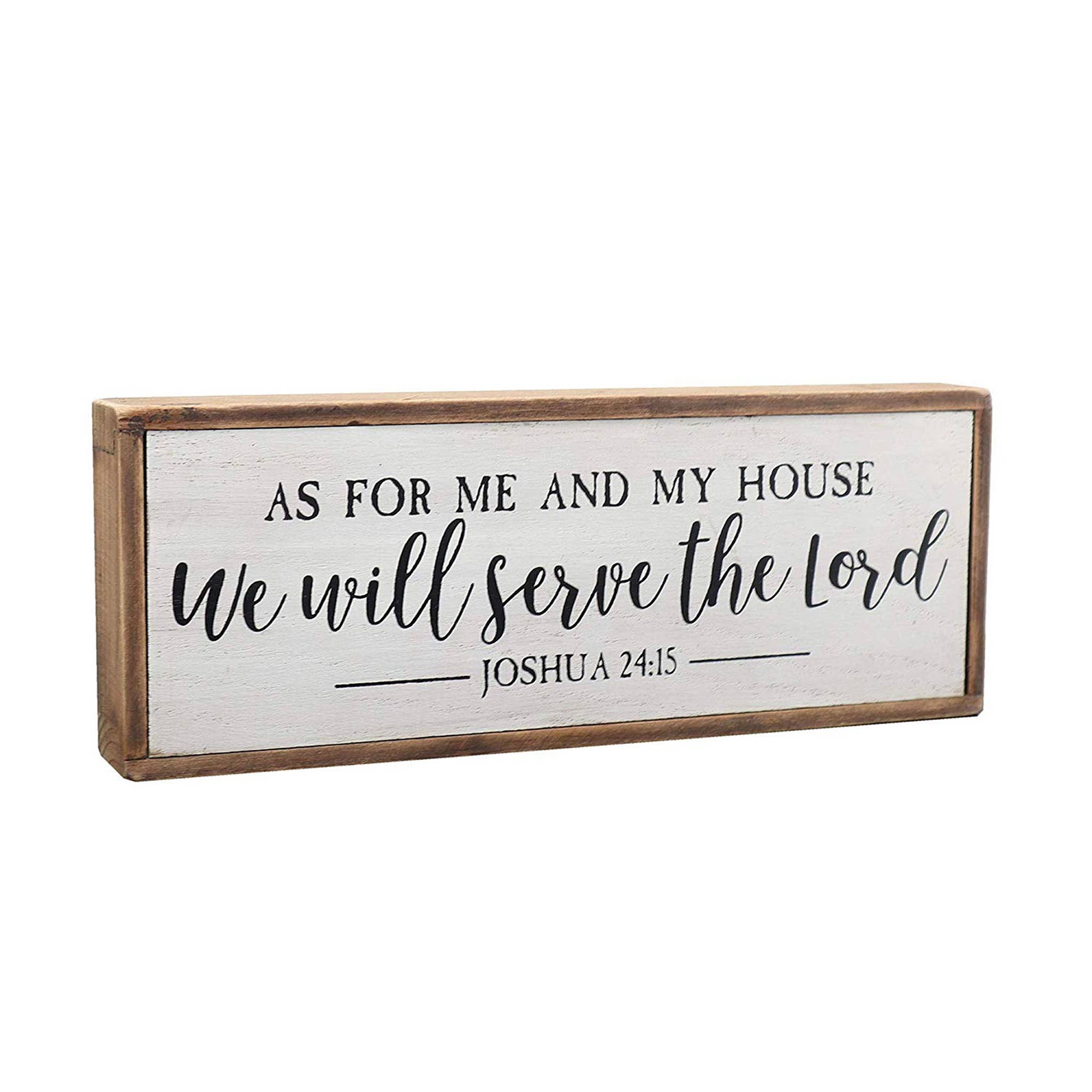 Small As For Me and My House Wood Bible Verse Sign