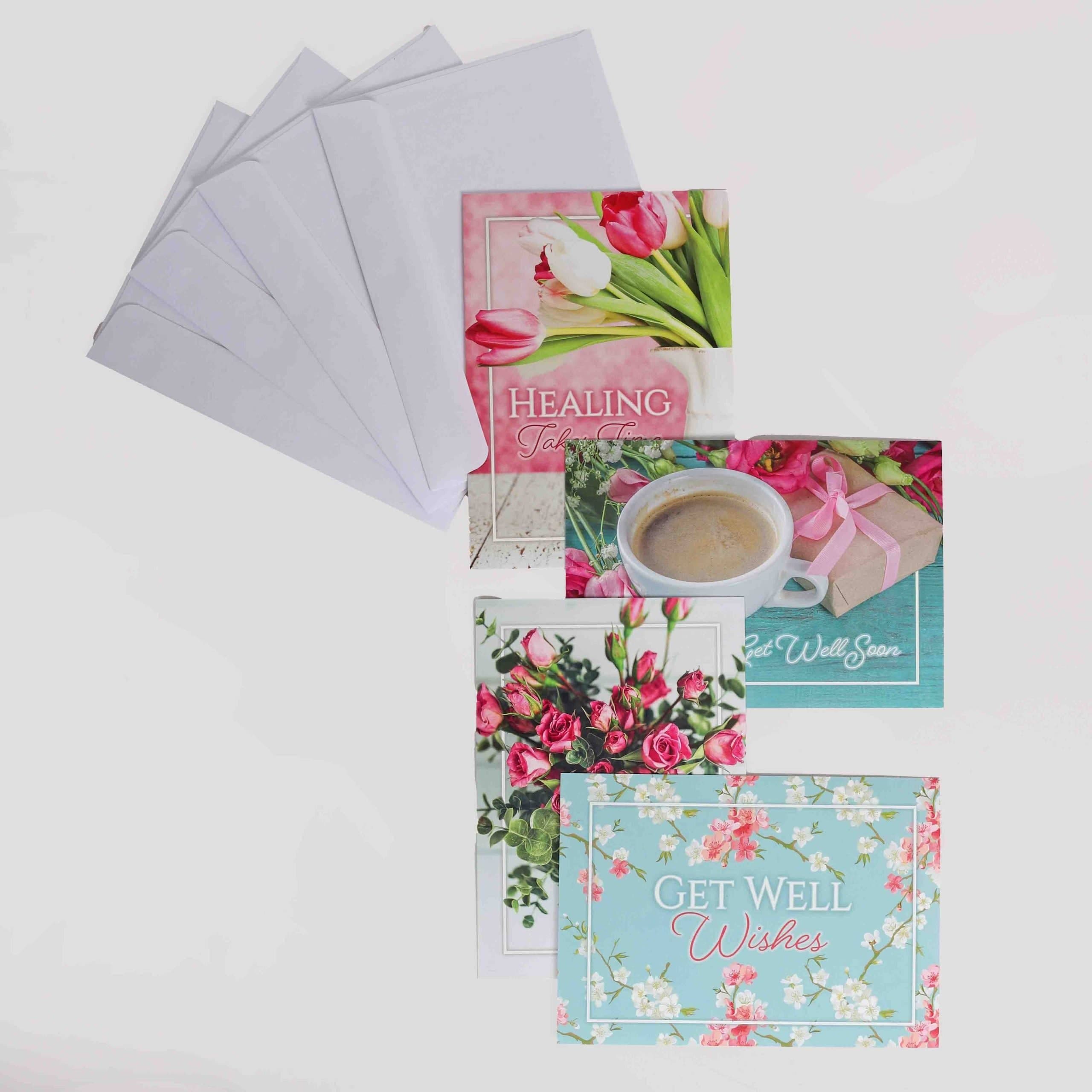 Boxed Cards Get Well Heartfelt Prayers 12Ct